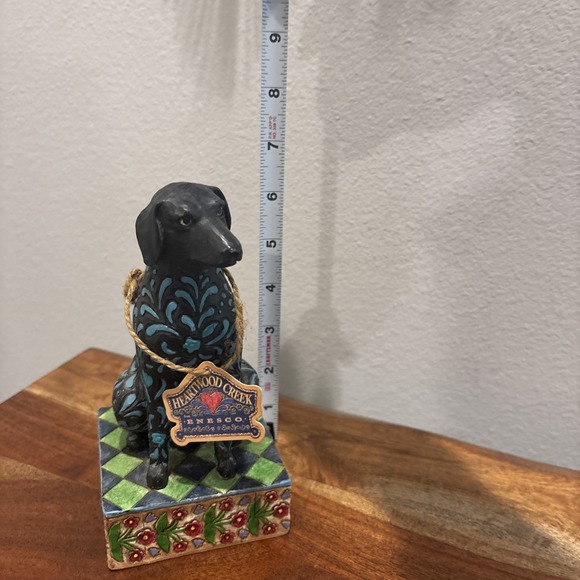 Jim Shore Dog Figurine Heartwood Creek "Licorice" Black Lab  2005 Enesco 4004854 - Picture 8 of 9